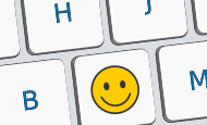 Keyboard with a smile