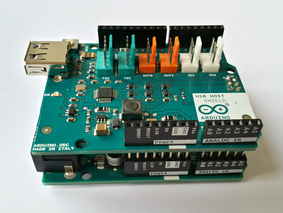 Arduino Leonardo with USB Host Shield