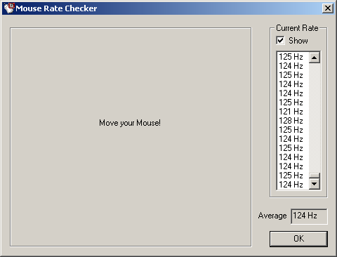Mouse Rate Checker
