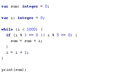 ToyIDE: Imperative Language